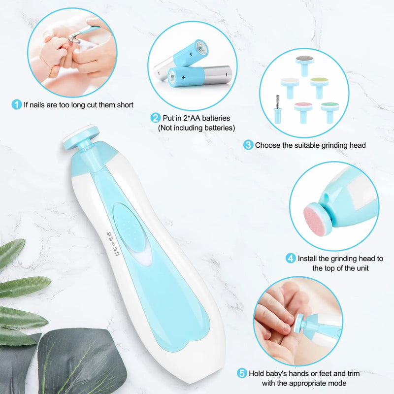 Aparador de Unhas Elétrico para Bebês Infinity